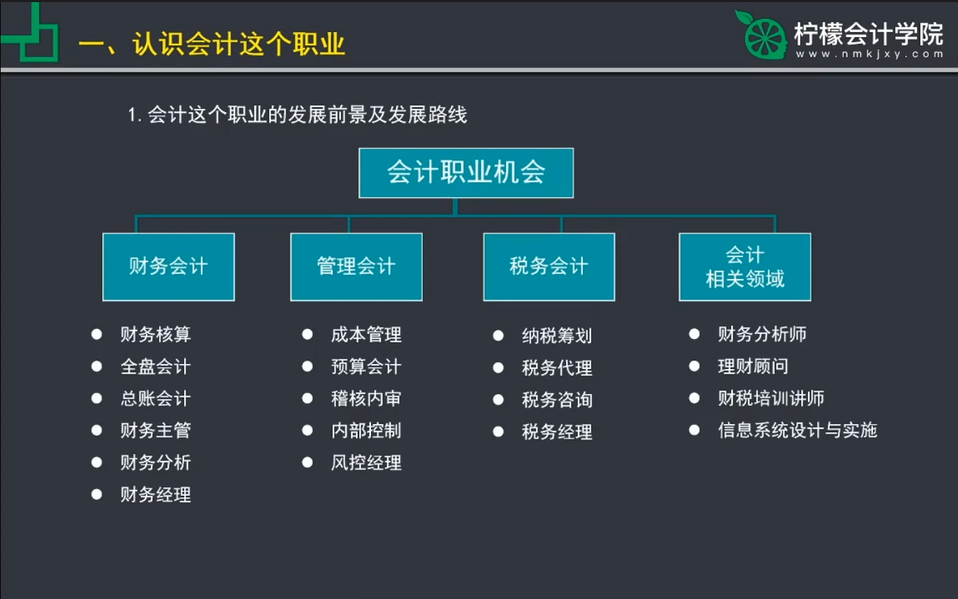 8.17会计职业的基础知识柠檬会计学院哔哩哔哩bilibili