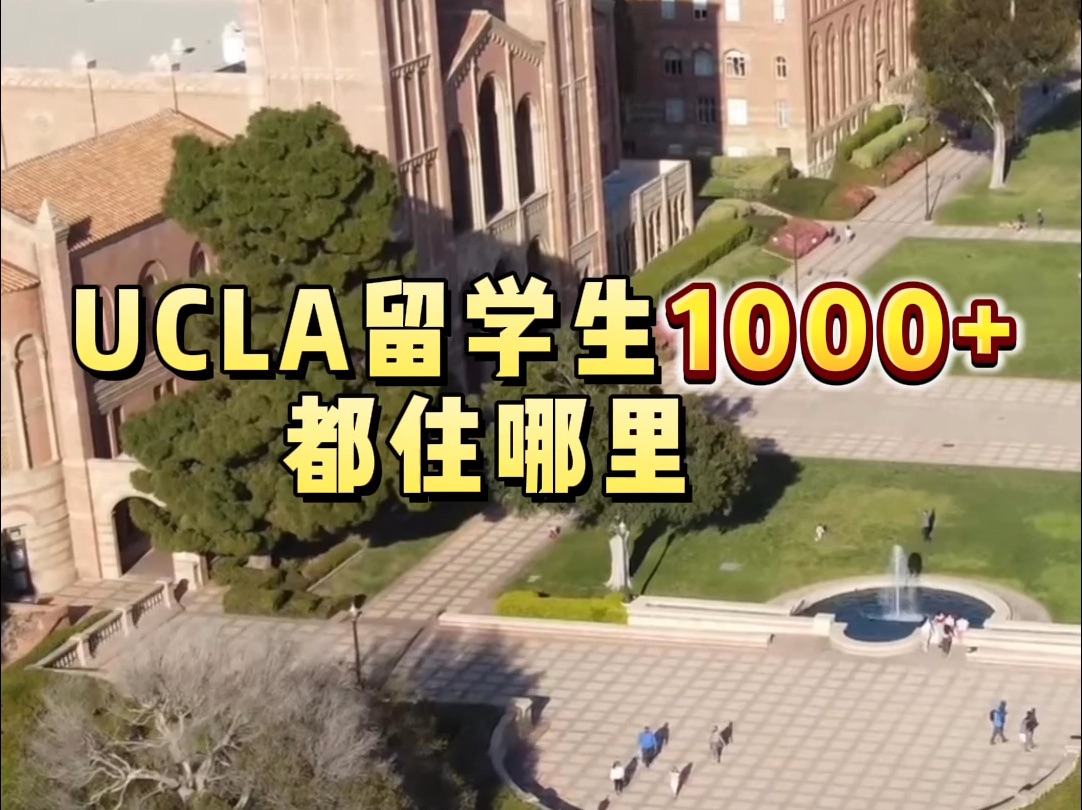 UCLA留学生1000+都住哪里哔哩哔哩bilibili