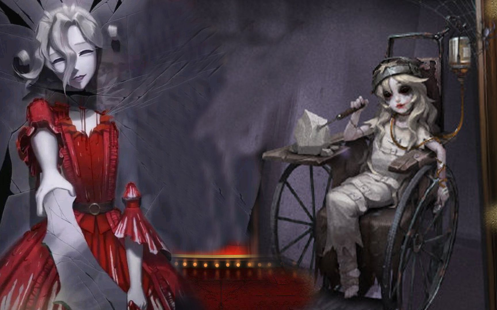 第五人格:两大断头女监管者,雕刻家和红夫人脖子上都有缝合线