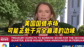美国国债市场可能正处于完全崩溃的边缘