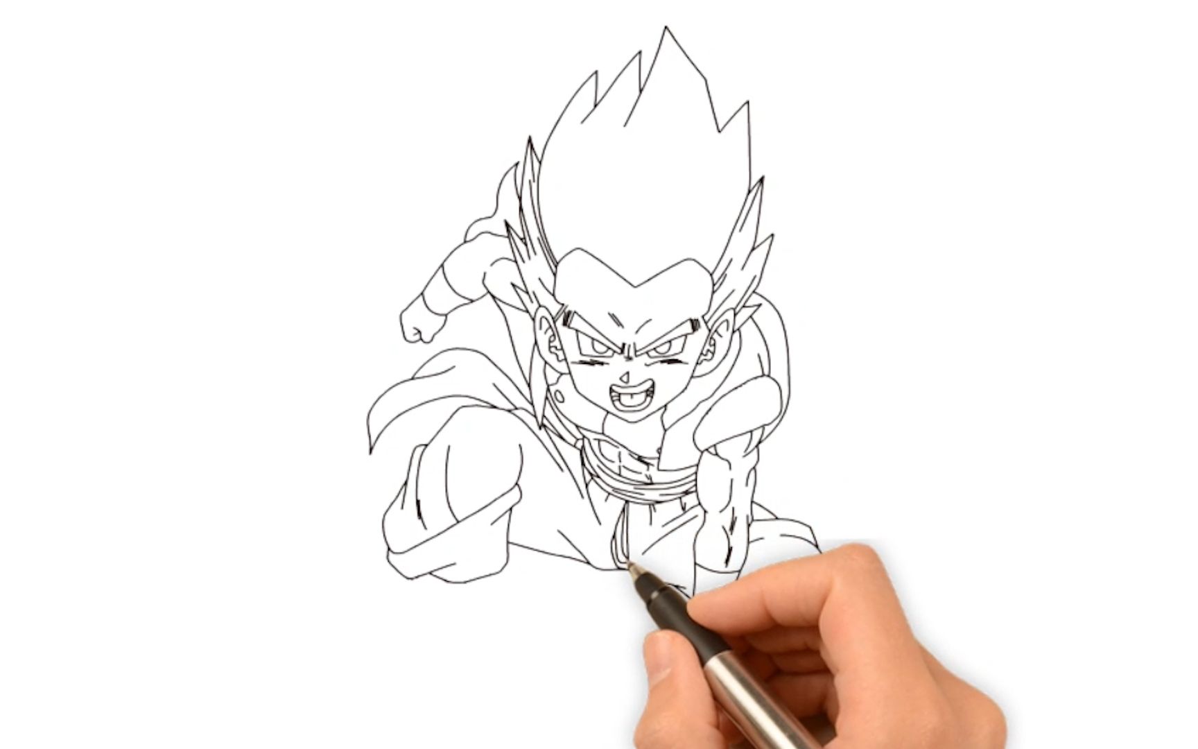 七龙珠手绘 悟天克斯闪亮登场,魔人普乌颤抖吧 动漫绘画_哔哩哔哩 (゜