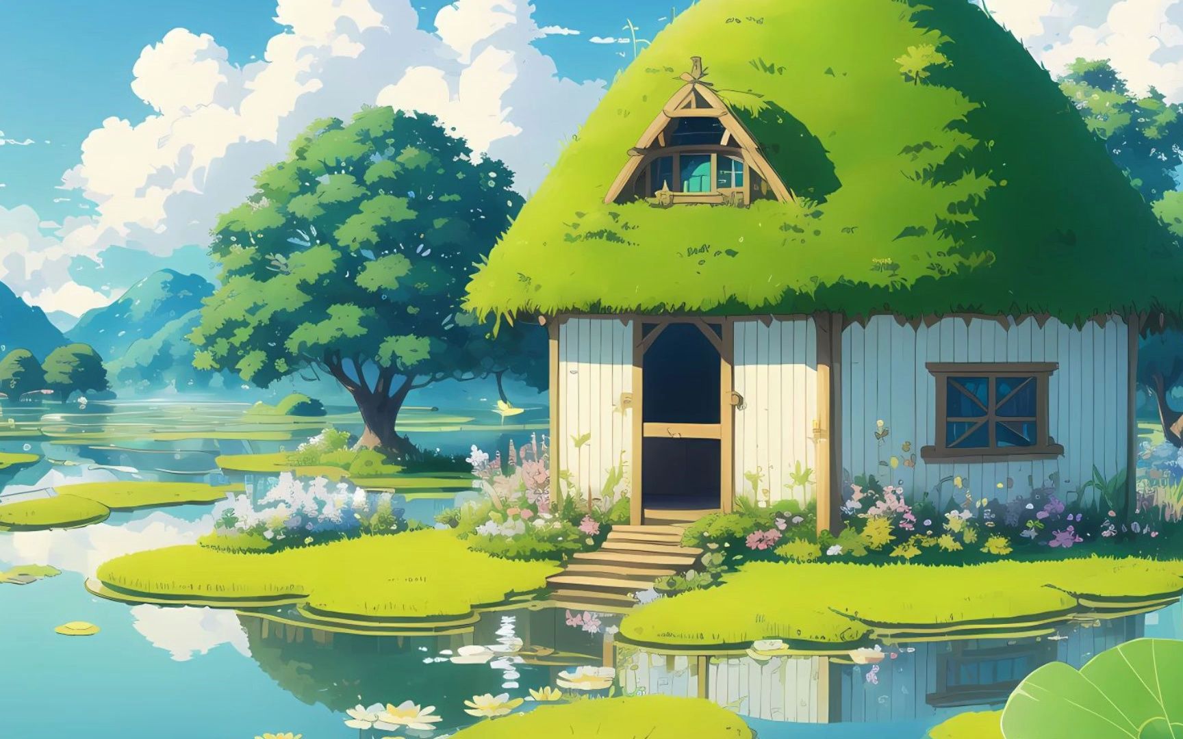 今日份的治愈-夏天风景场景