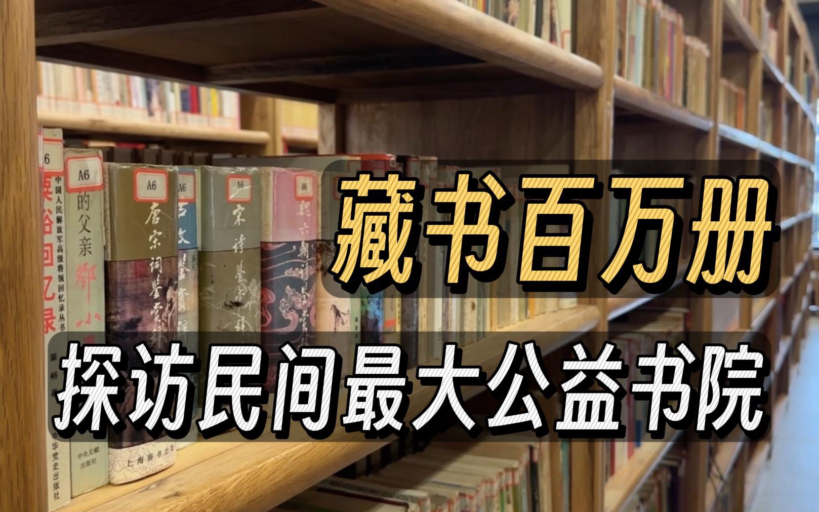 国内已知最大的民办公益藏书阁长什么样?藏书百万册免费对外开放哔哩哔哩bilibili