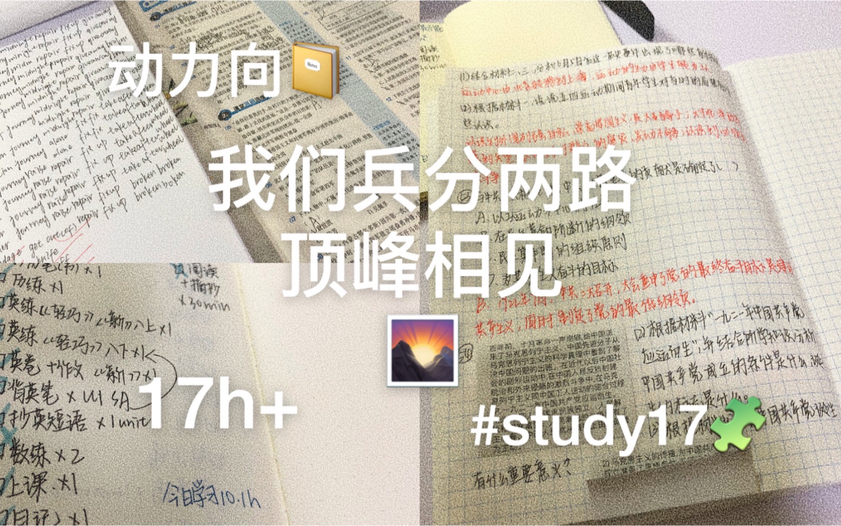 study with me|我们兵分两路 顶峰相见|小原哔哩哔哩bilibili