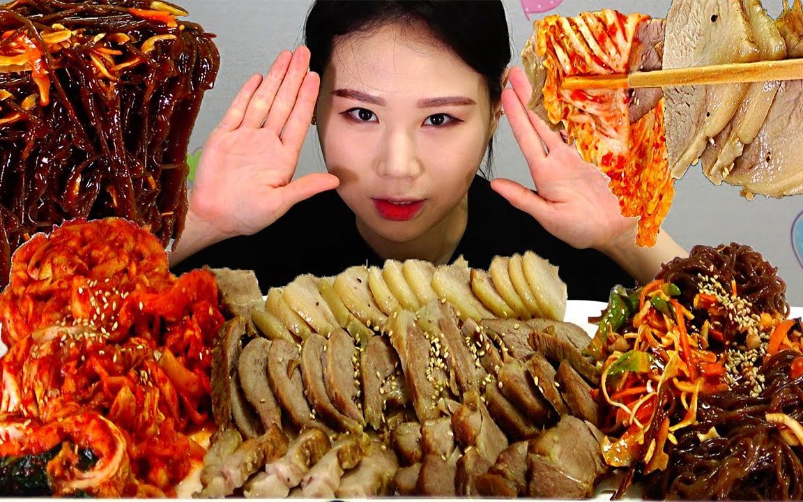 10卡妹吃播黑豆炸酱面,猪肉,辣白菜_哔哩哔哩 (゜-゜)つロ 干杯~-bili