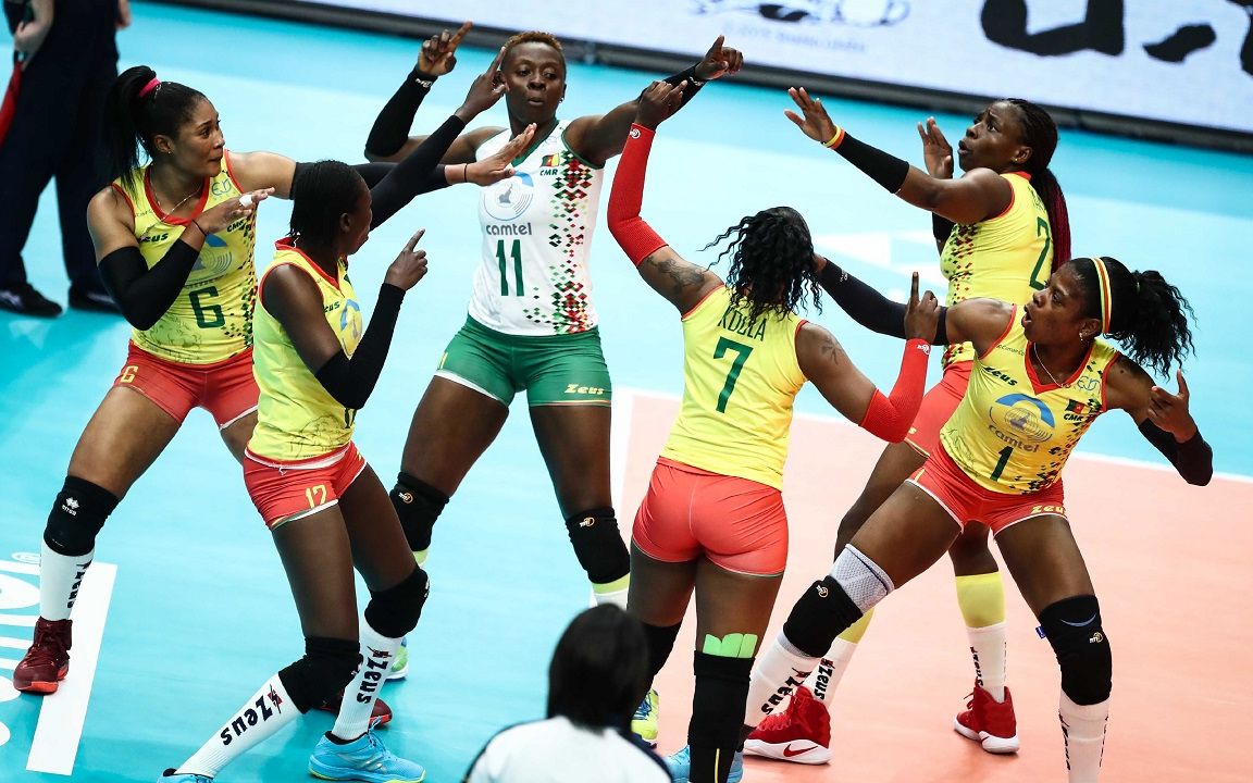 喀麦隆女排!排球圈的一股清流,比赛也要充满仪式感