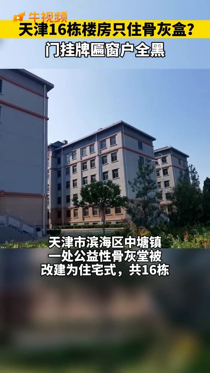 是房是坟?天津一小区16栋楼住十万个骨灰盒哔哩哔哩bilibili