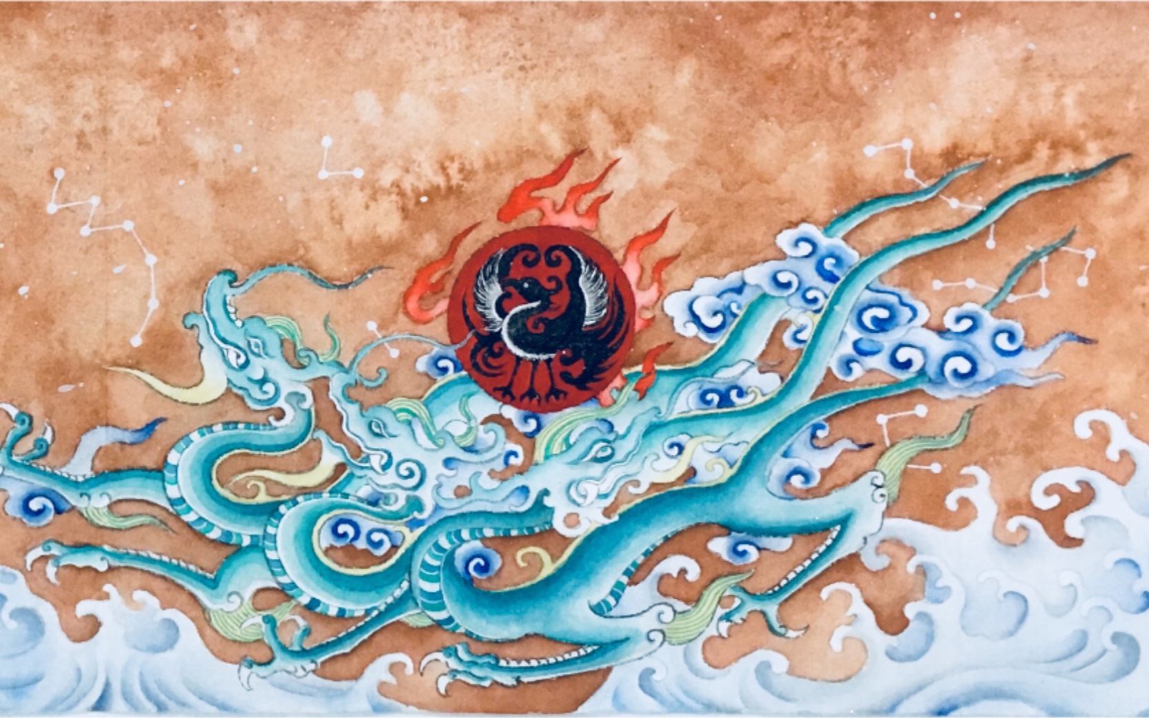 活动作品太阳寒水六龙回日