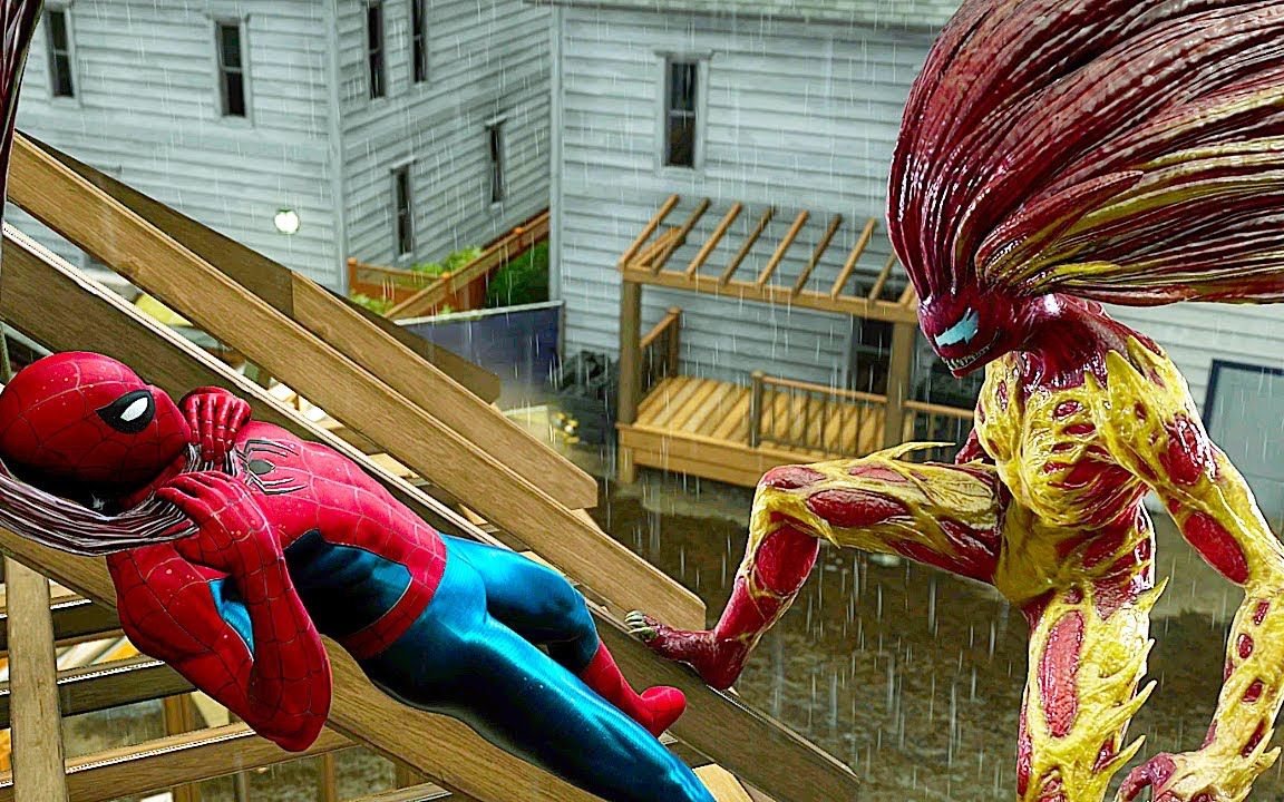 尖叫大战蜘蛛侠最终摇摆服战斗场景 - 漫威蜘蛛侠 2 ps5