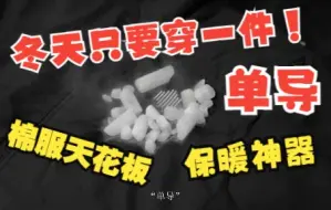 Download Video: 冬天只需要这一件就够了的 单导棉服