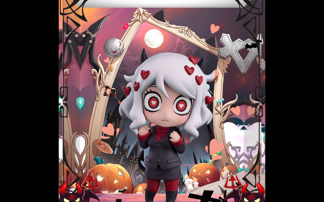 七古力 高透手办主题展示盒 适用于 gsc 粘土人 helltaker 莫迪乌斯