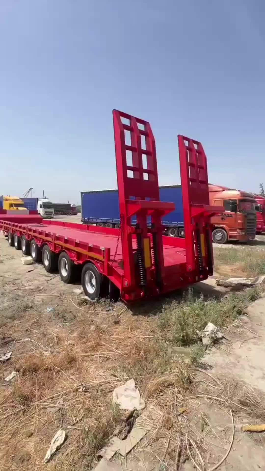 7桥低平板半挂车中亚低平板半挂车Трал