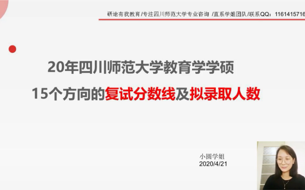 2020年四川师范大学教育学学硕15个方向的复试分数线及拟录取人数哔哩哔哩bilibili