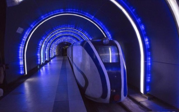 「水视频」开滦国家矿山公园井下探秘"时空穿梭"小火车全程pov