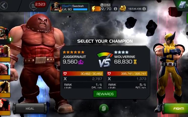 [图]六星红坦克单挑rol金刚狼！【漫威格斗冠军 漫威超级争霸战 Marvel Contest of Champions】