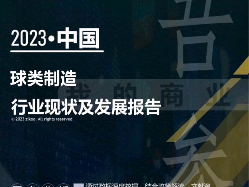 2023年版球类制造行业现状及发展报告哔哩哔哩bilibili