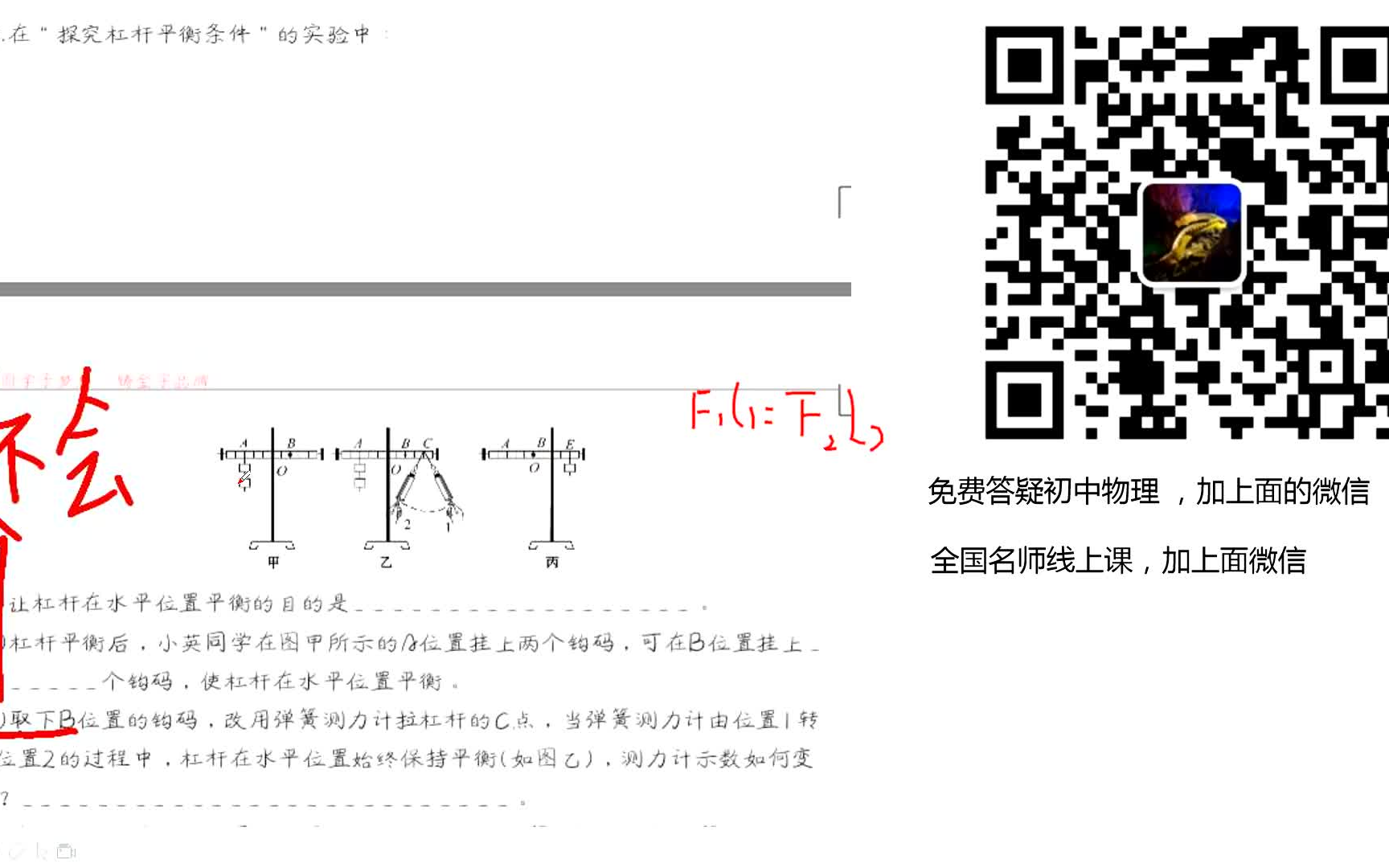 杠杆里的 力和力臂我总蒙怎么办? 答案在这里哔哩哔哩bilibili