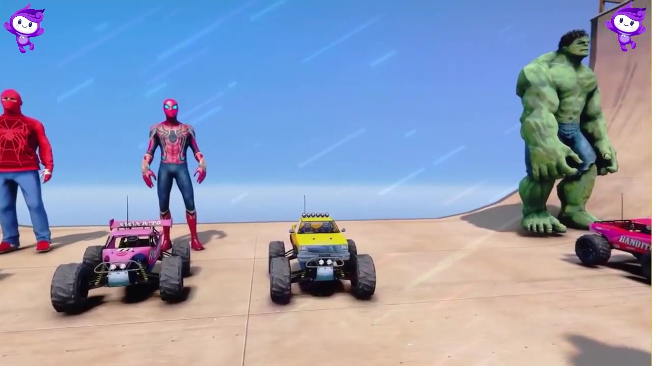 [图]最佳不可思议的游戏工厂与《绿巨人》一起挑战SpiderMan RC CARS