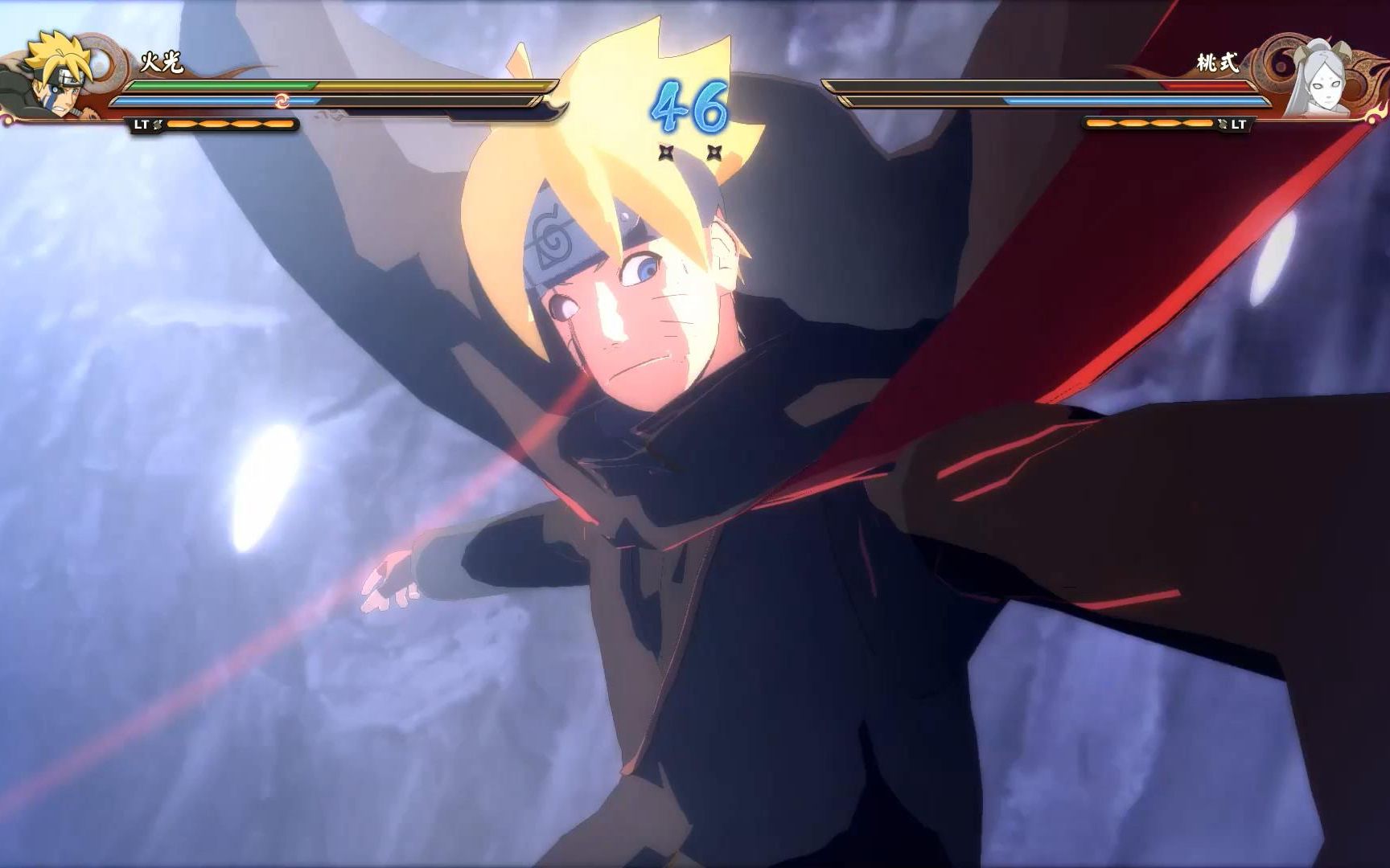 火影忍者:成年漩涡博人vs大筒木桃式,速度快的让对手难以防御