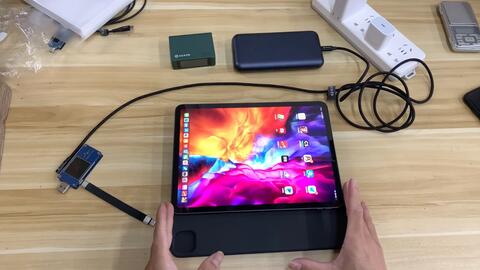 款ipadpro 妙控键盘magic Keyboard开箱评测 充电功率大揭秘 测试ipadpro和妙控键盘键盘充电功率 实测 哔哩哔哩