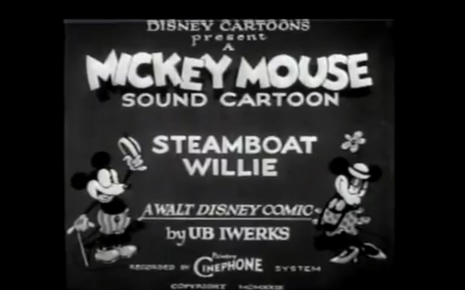 walt disney_steamboat willie_迪士尼_威利号汽船_米老鼠第一集