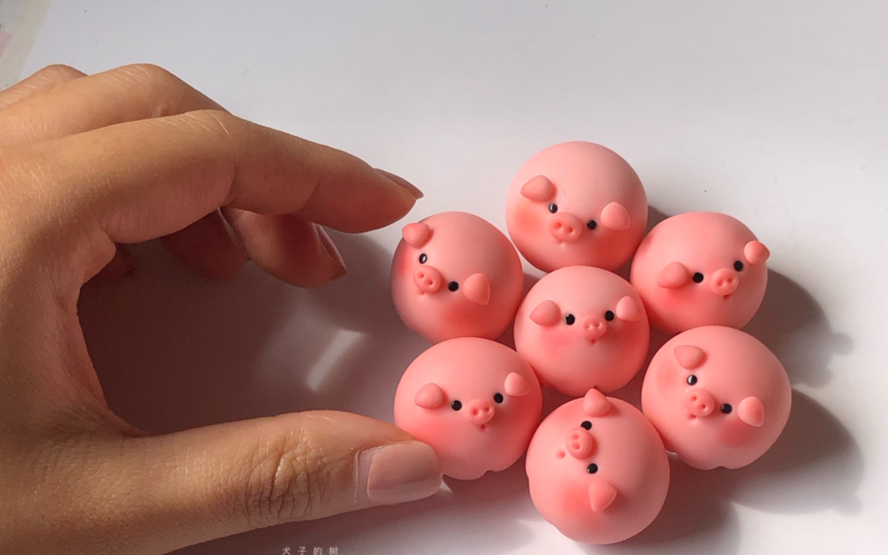 粘土/动手做迷你huhu猪团子