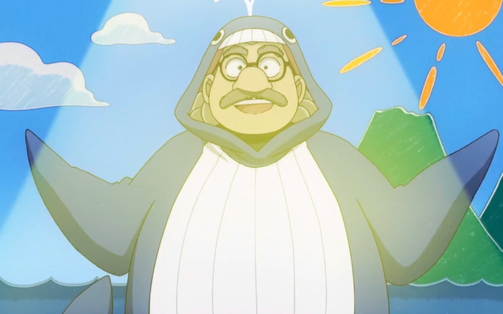 鲸鱼阿笠博士!超可爱!