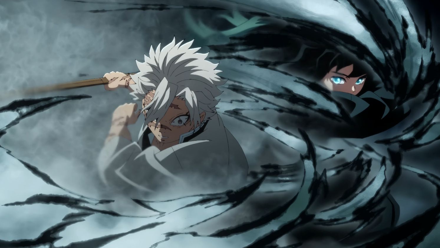 霞柱,一打二,风柱,蛇柱