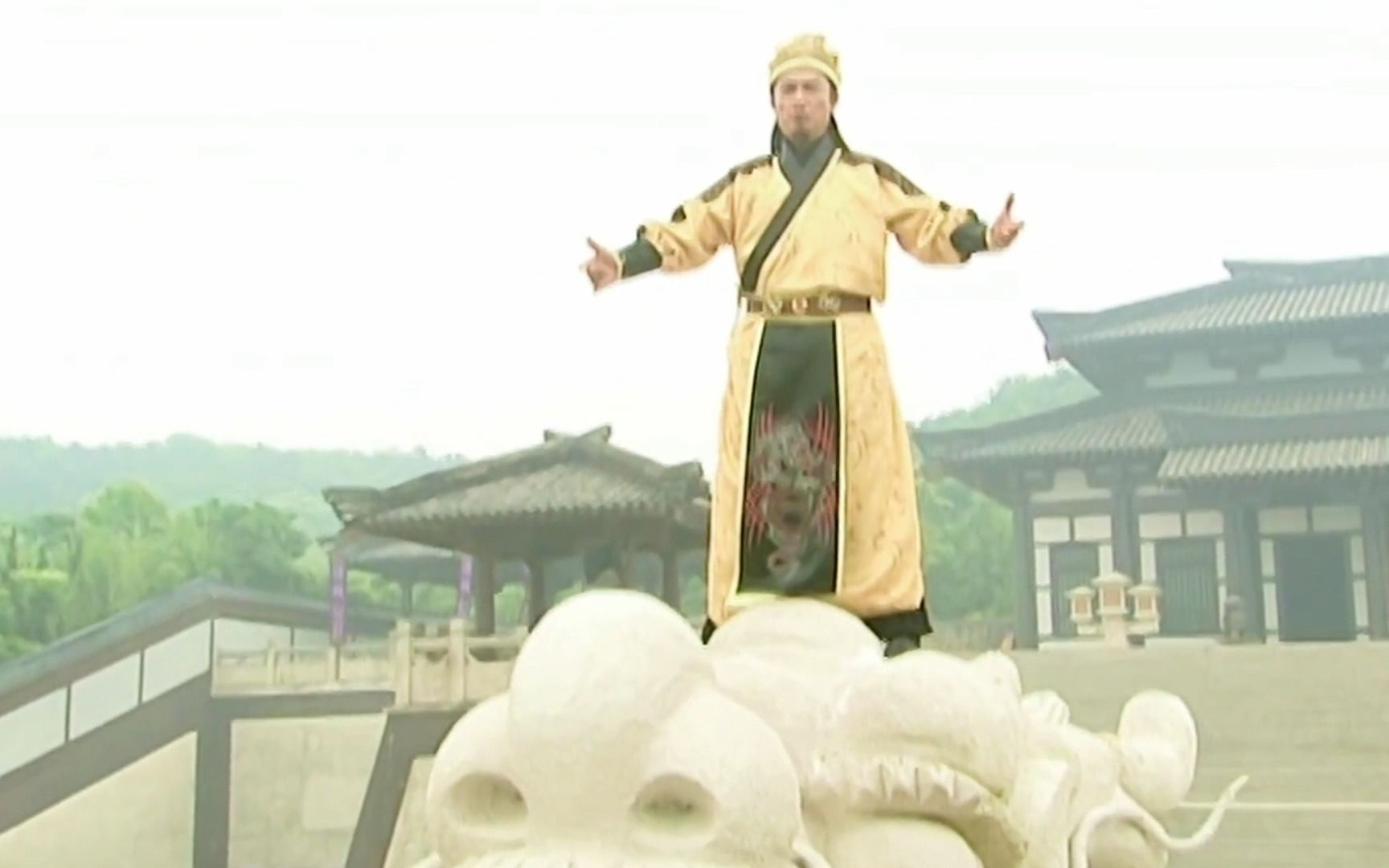 天下第一护龙山庄取景地 无锡水浒城神龙殿