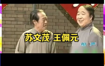 经典相声《文章会》苏文茂 王佩元哔哩哔哩bilibili