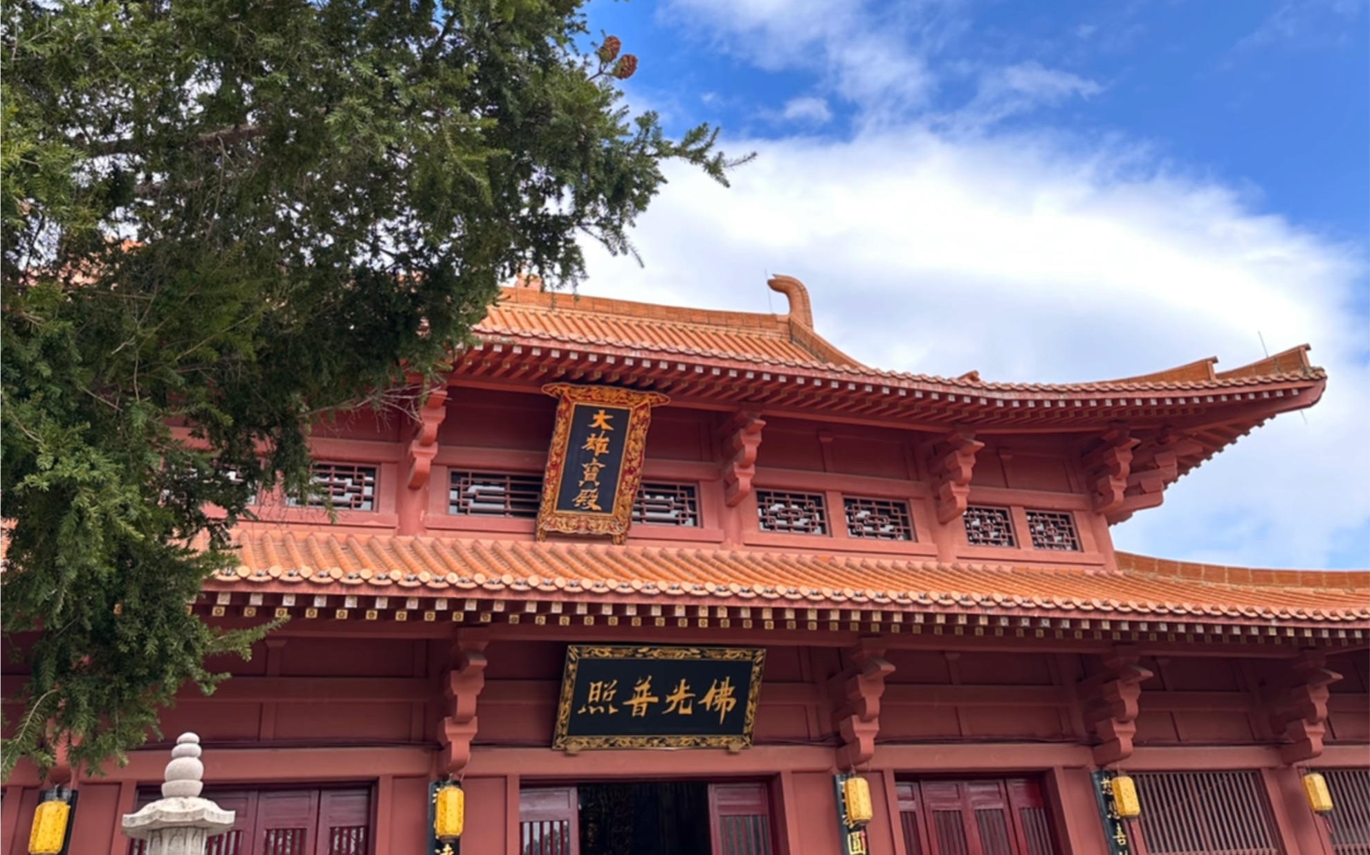 河源巴伐利亚庄园的福源寺,恬静祥和