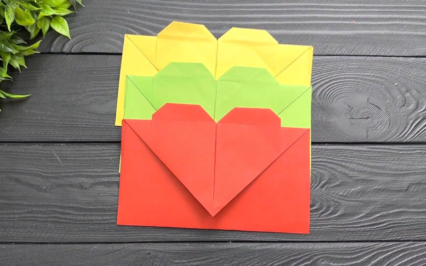 【折纸信封】简单易学的爱心信封,好看又实用