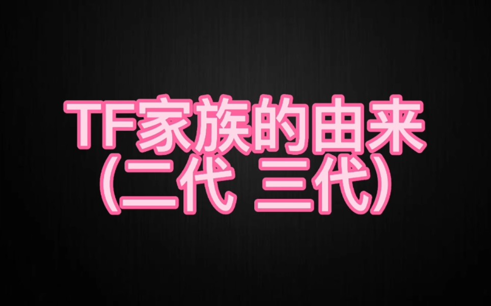 TF家族的由来(二代 三代)【安利向】哔哩哔哩bilibili