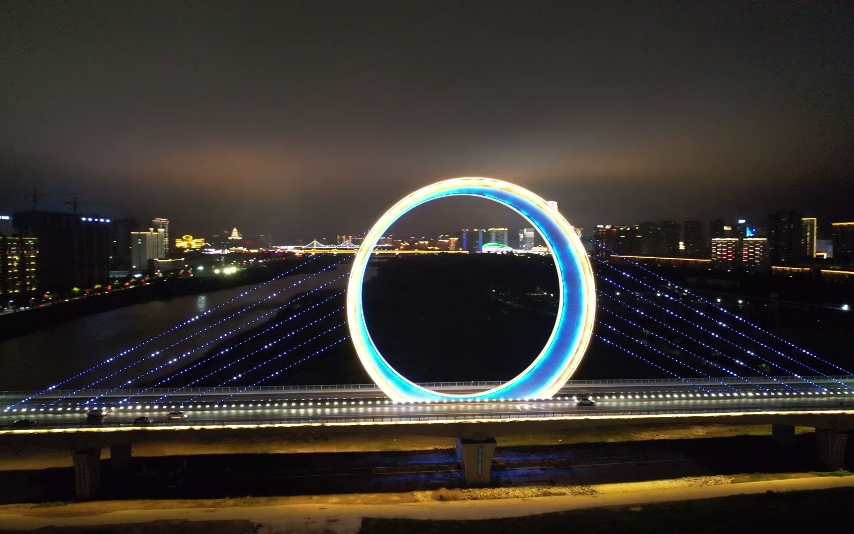 宝鸡团结大桥航拍