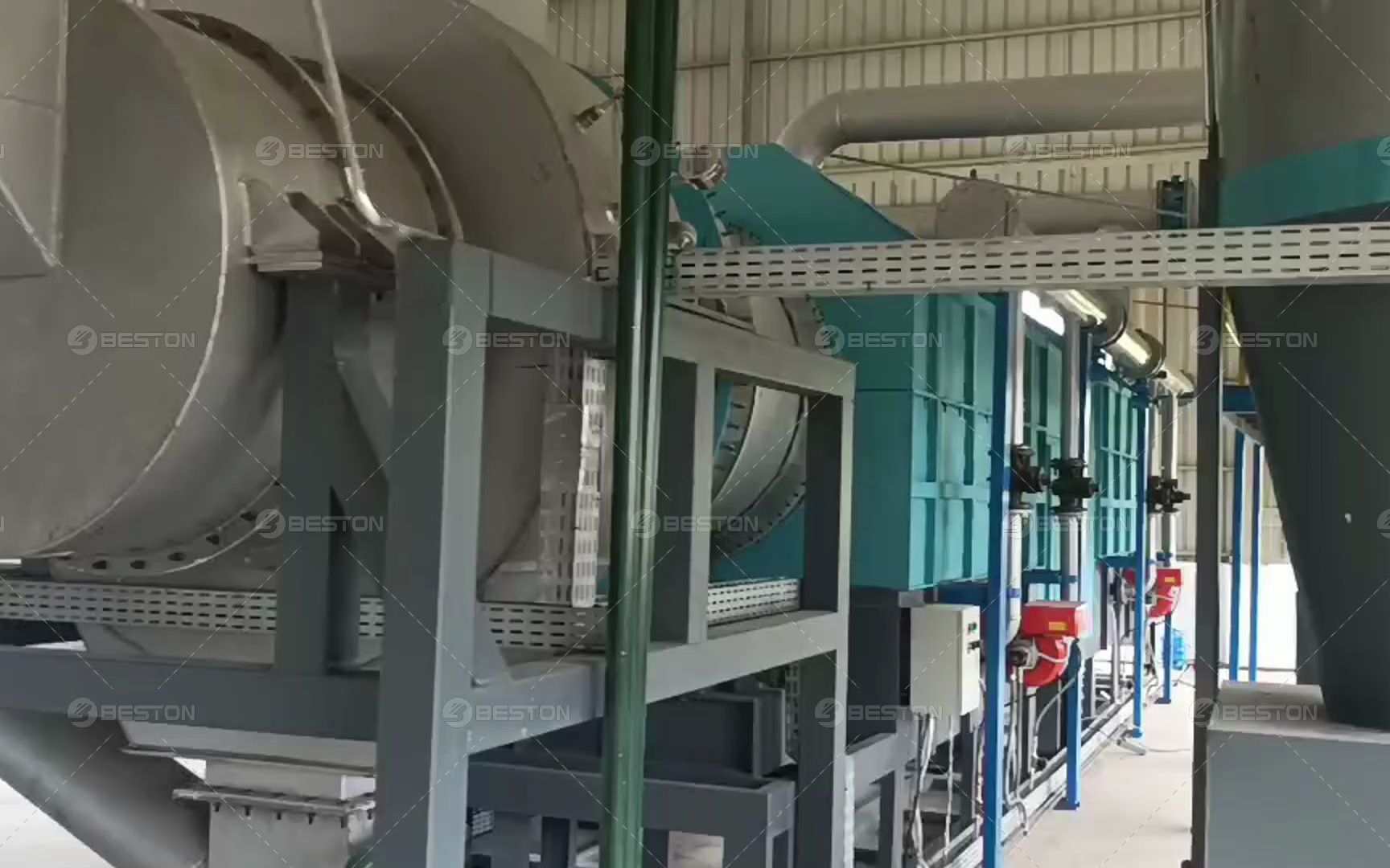 印尼椰壳炭加工炭化设备 连续工艺卧式干馏炭化炉