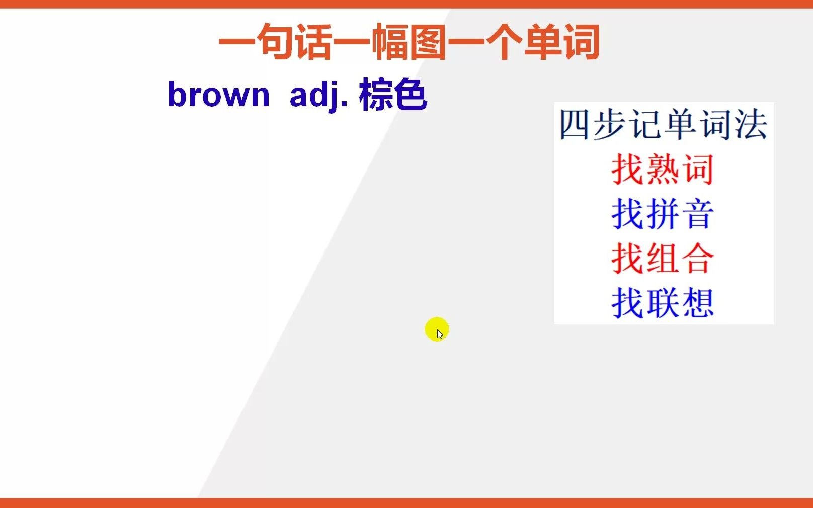 怎么背英语单词brown哔哩哔哩bilibili