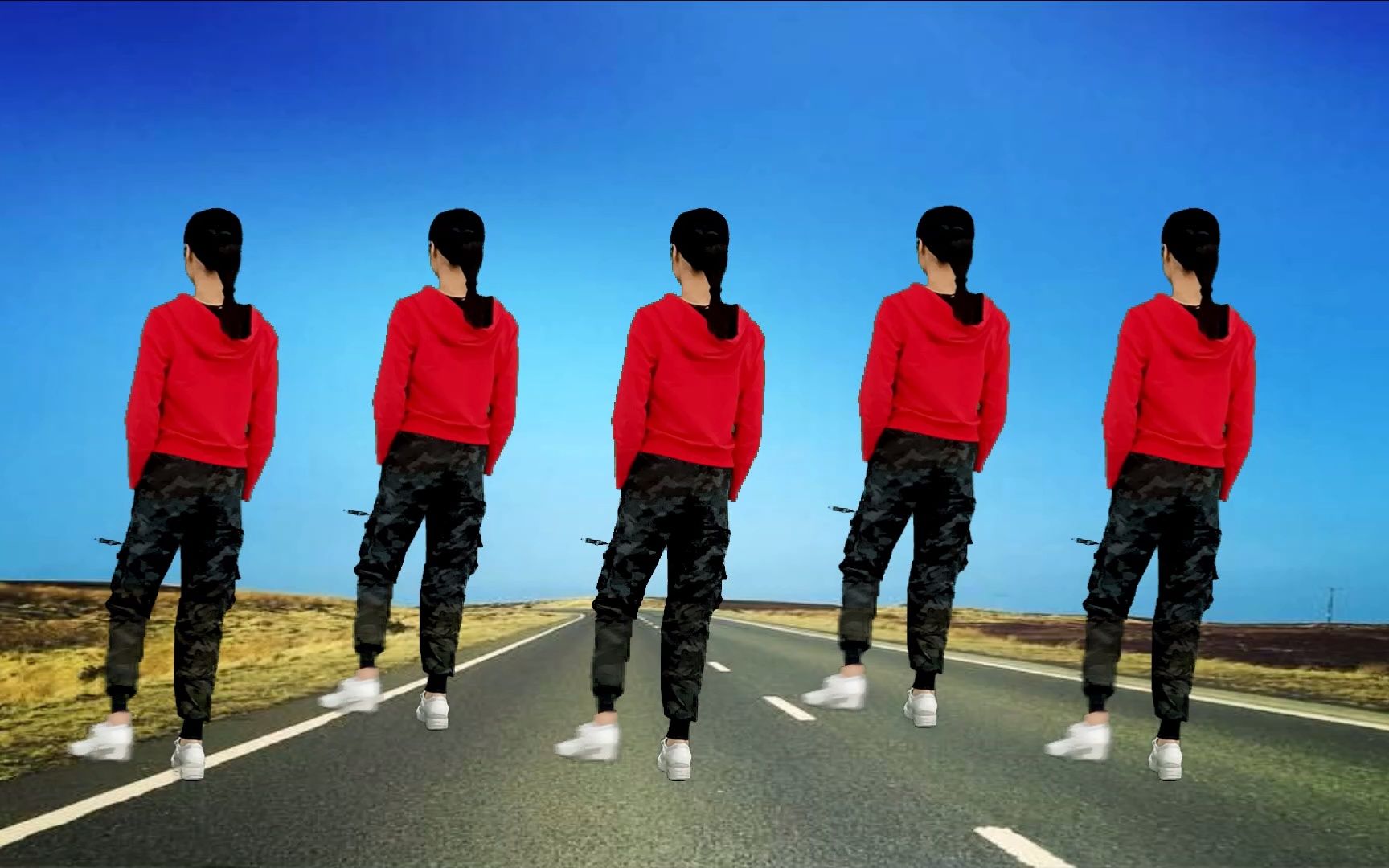 插兜舞32步,简单动感《今年的钱不好挣》背面