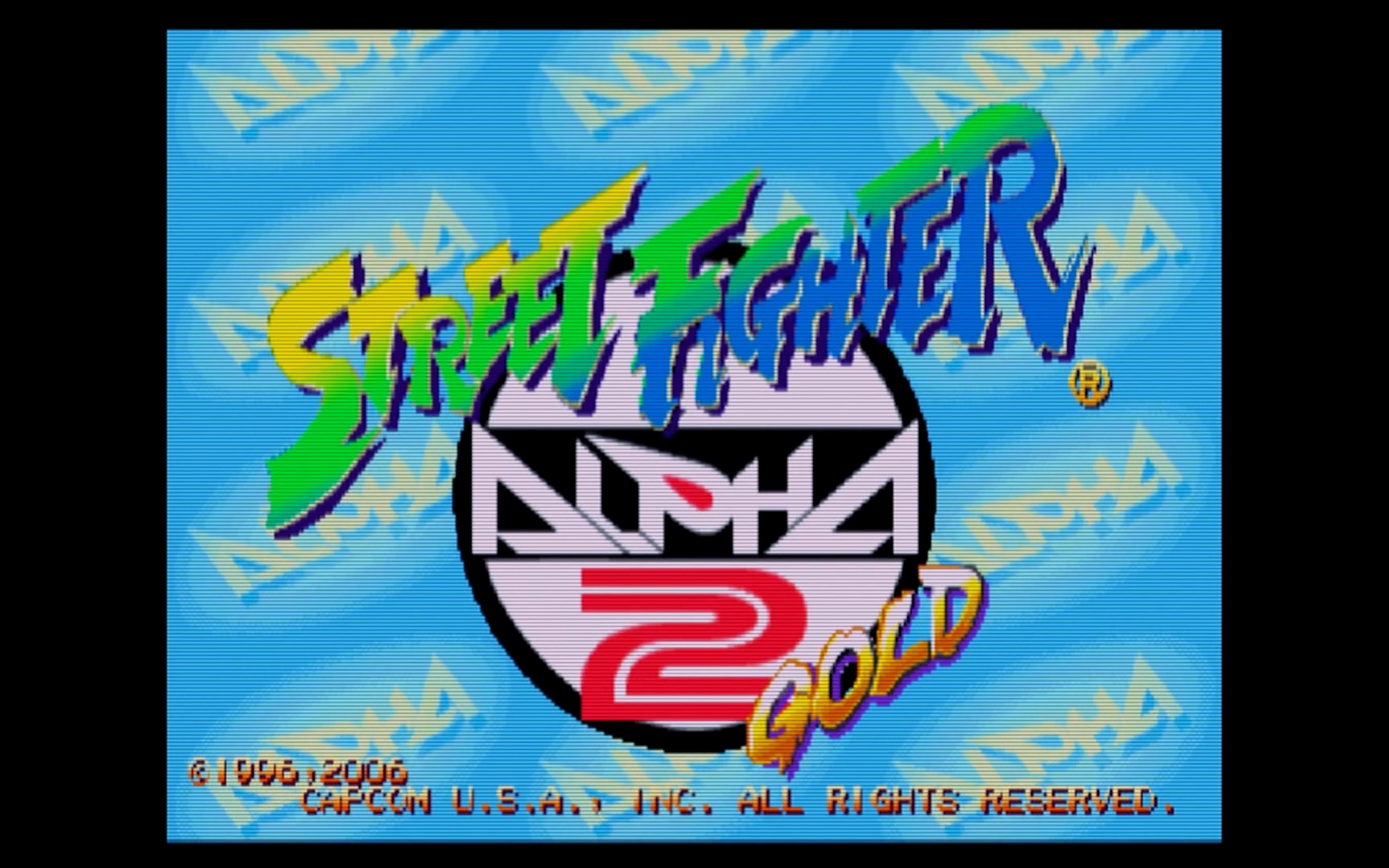 [图]PS2 少年街霸2黄金版 240P Street Fighter ALPHA 2 Gold 实机通关