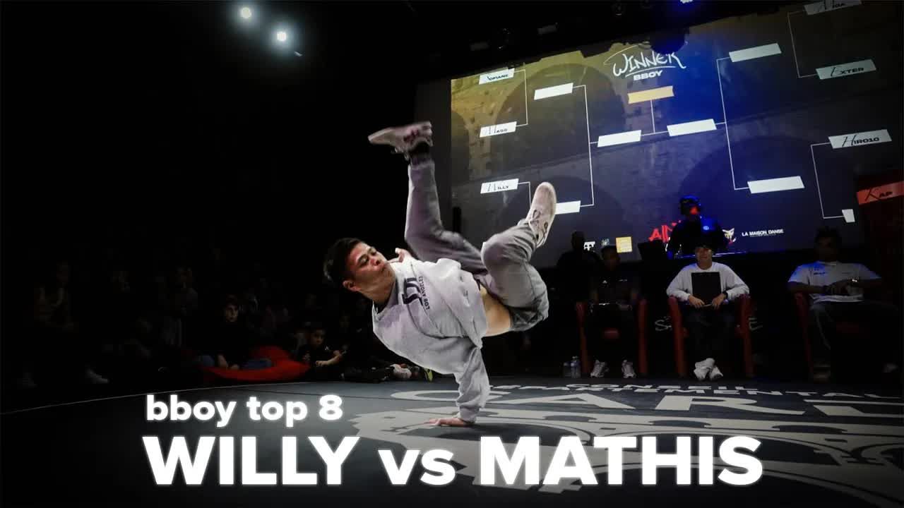 【Bboy 街舞比赛】Willy vs Mathis哔哩哔哩bilibili