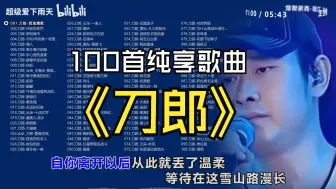 Скачать видео: 【最·刀郎】100首精选/热门歌曲合集/无损音质/分集播放/卡拉OK歌词/纯享版