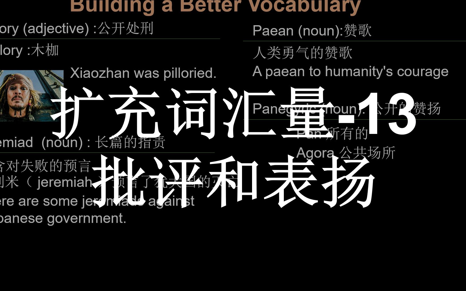 扩充词汇量 13 批评和表扬相关词汇哔哩哔哩bilibili