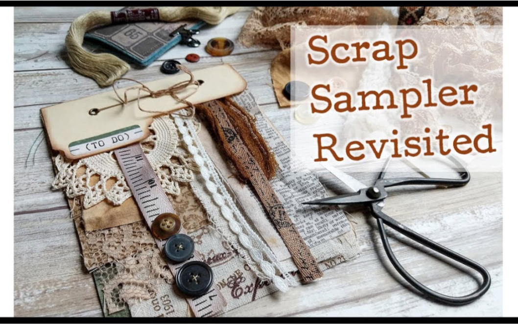 【junk journal】NIK大神制作蕾丝丝带布料展示配件延展本|Scrap Sampler Revisited Textiles Fabric哔哩哔哩bilibili