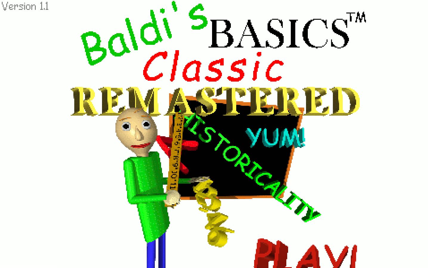 [图][Baldi全家桶](CC字幕)Baldi's Basics Classic Remastered全流程大合集