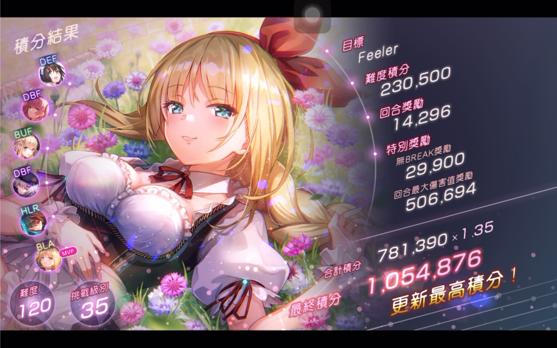 【绯染天空】冲分活动#42 老东西玩了22个月终于打出了100w