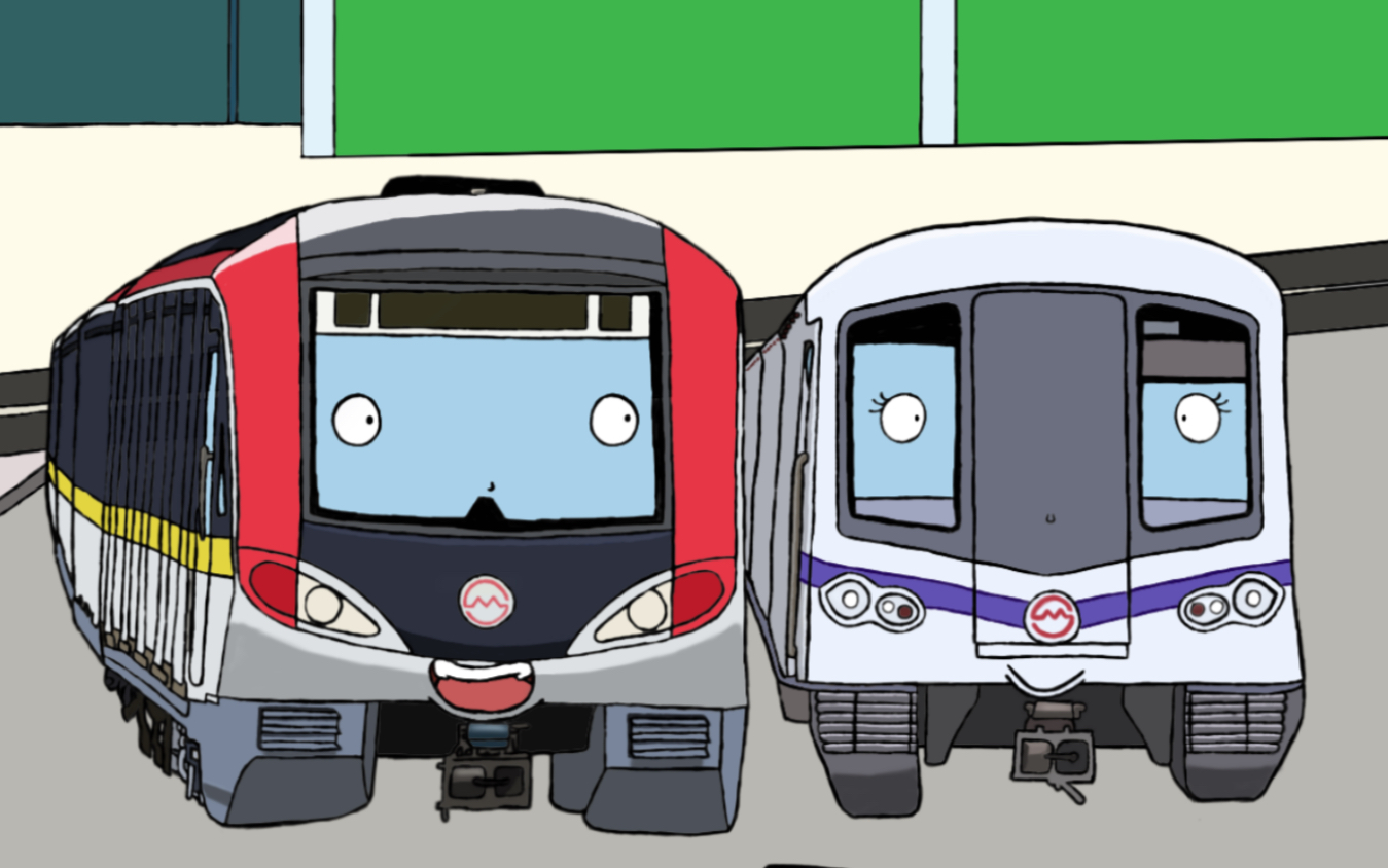 上海地铁3号线黄鱼,4号线奶嘴角色歌《共线段》,《环线之歌》