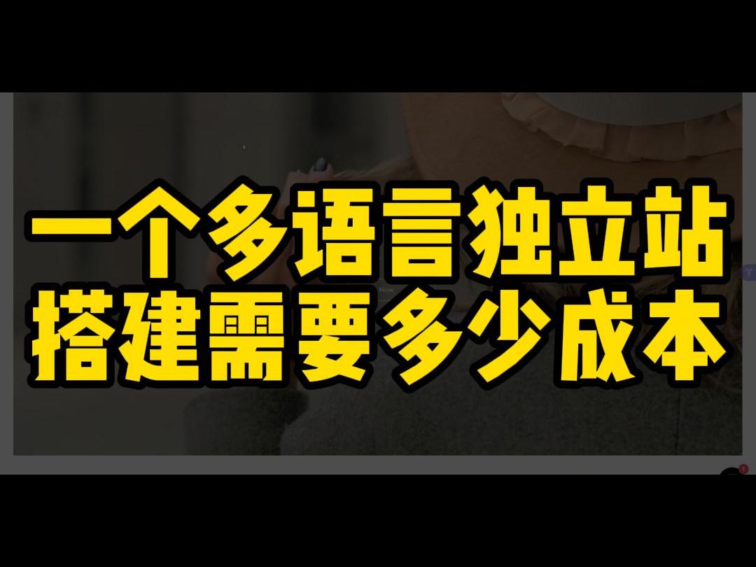 搭建一个多语言独立站需要多少成本哔哩哔哩bilibili