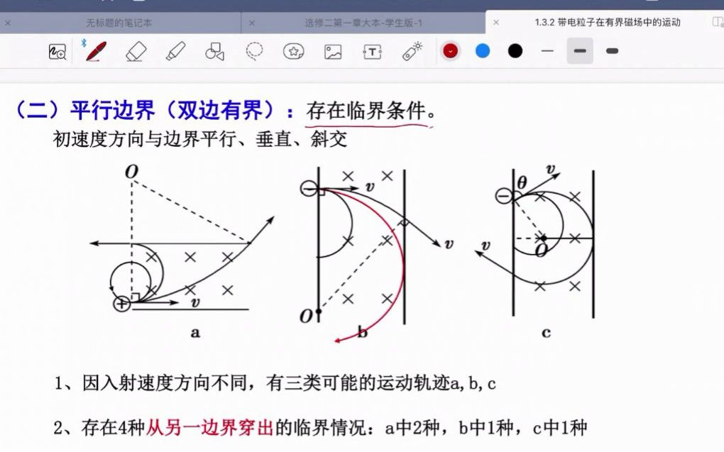 新课3;带电粒子在匀强磁场中的运动,磁场对运动电荷的作用力 安培力与洛伦兹力 磁场对通电导线的作用力,高中物理选修二,哔哩哔哩bilibili