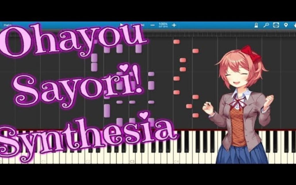 [图]y2mate.com - Doki Doki Literature Club - Ohayou Sayori! SYNTHESIA Cover - Sheet