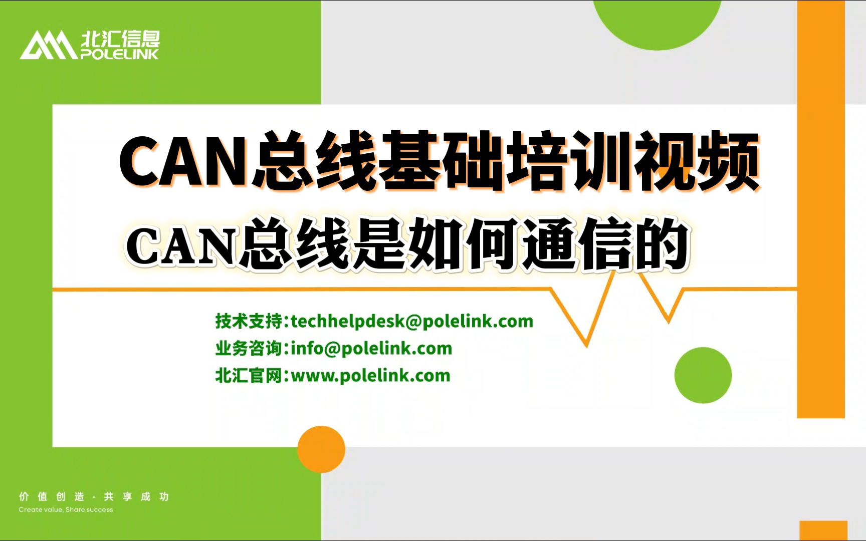 【北汇信息】CAN总线基础培训视频 | CAN总线是如何通信的哔哩哔哩bilibili