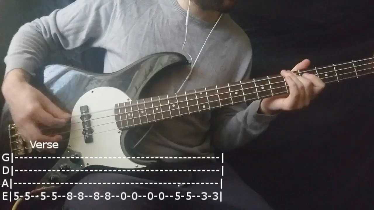 [图]有谱Marilyn Manson - The Nobodies Bass Cover (Tabs)